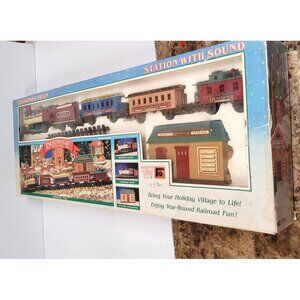 Dickensville New Bright Christmas Train Set PARTS ONLY No 171L  Vintage 1992